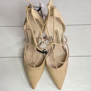 NWT Zara Suede Heels